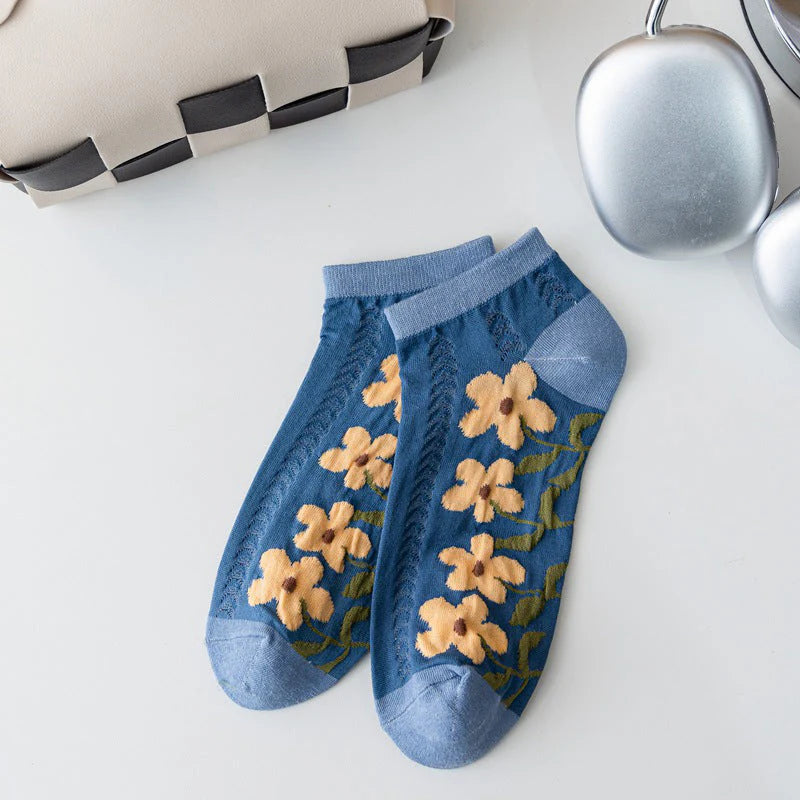 Calcetines florales casuales 🌸