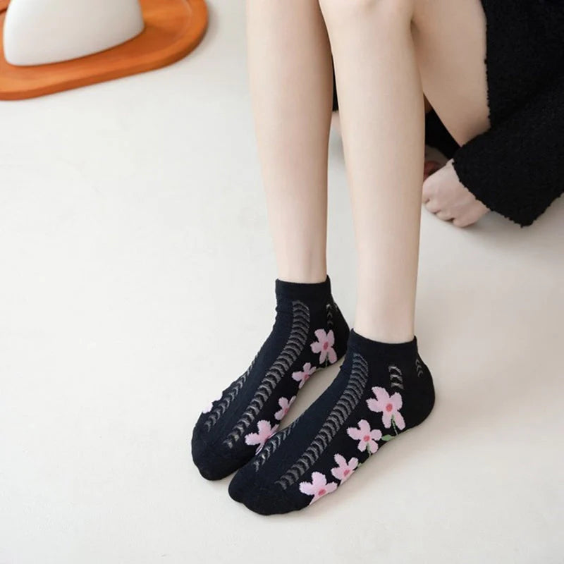 Calcetines florales casuales 🌸
