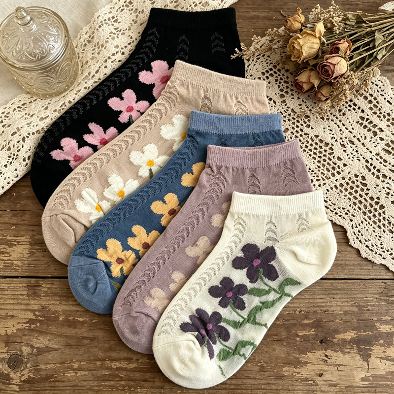 Calcetines florales casuales 🌸