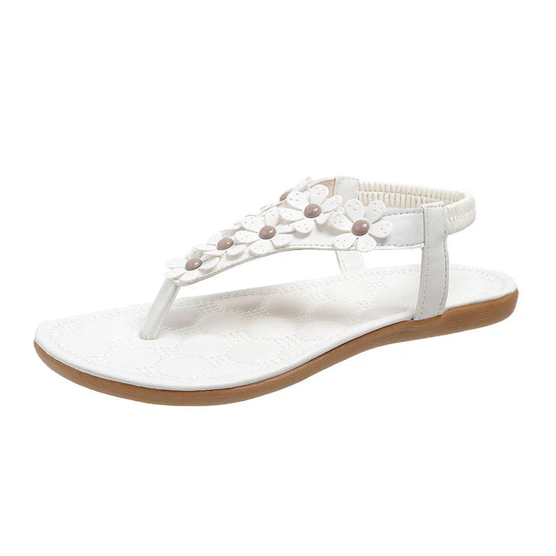 Sandalia flor blanca