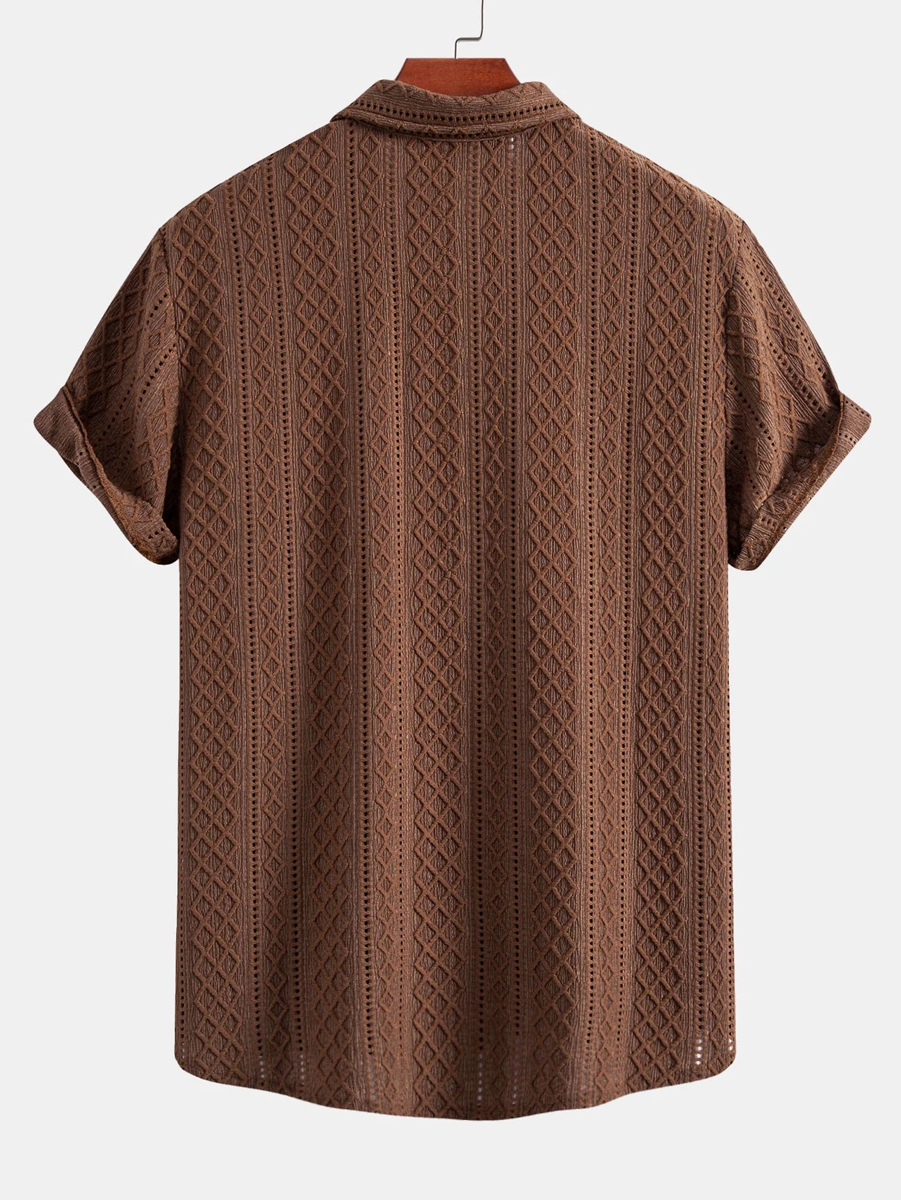 Conjunto premiun Geometrico de camisa y pantalon recto