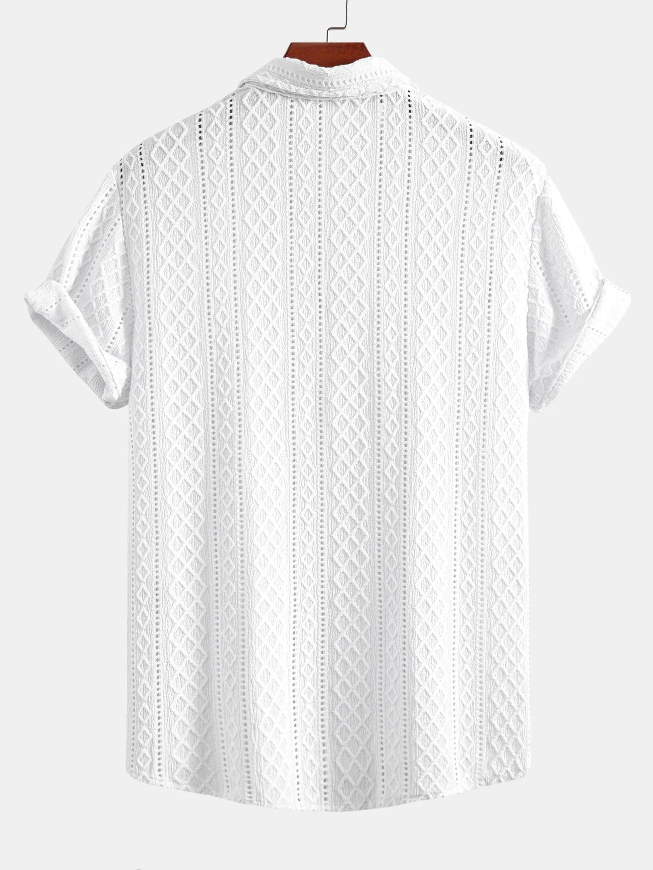Conjunto premiun Geometrico de camisa y pantalon recto