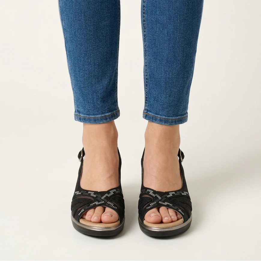 SANDREE - Sandalias cómodas para mujer