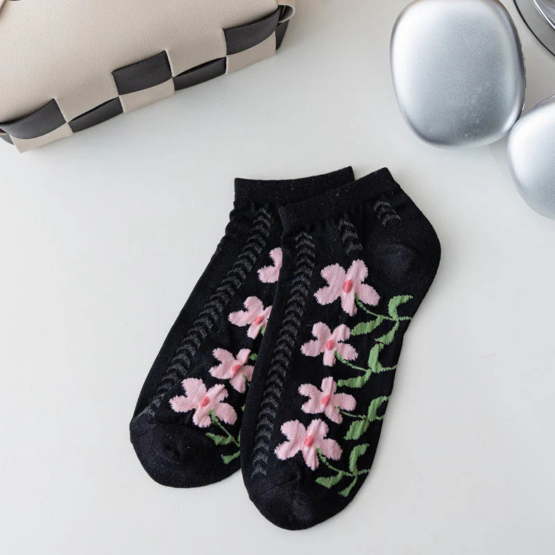 Calcetines florales casuales 🌸