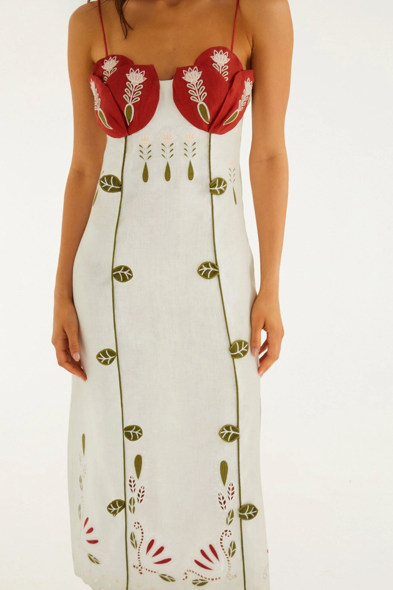 Vestido blanco Richelieu
