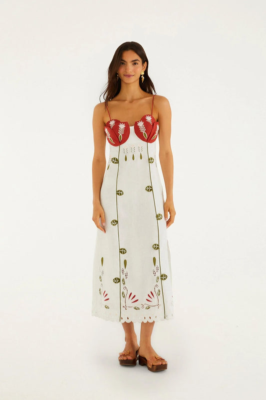 Vestido blanco Richelieu